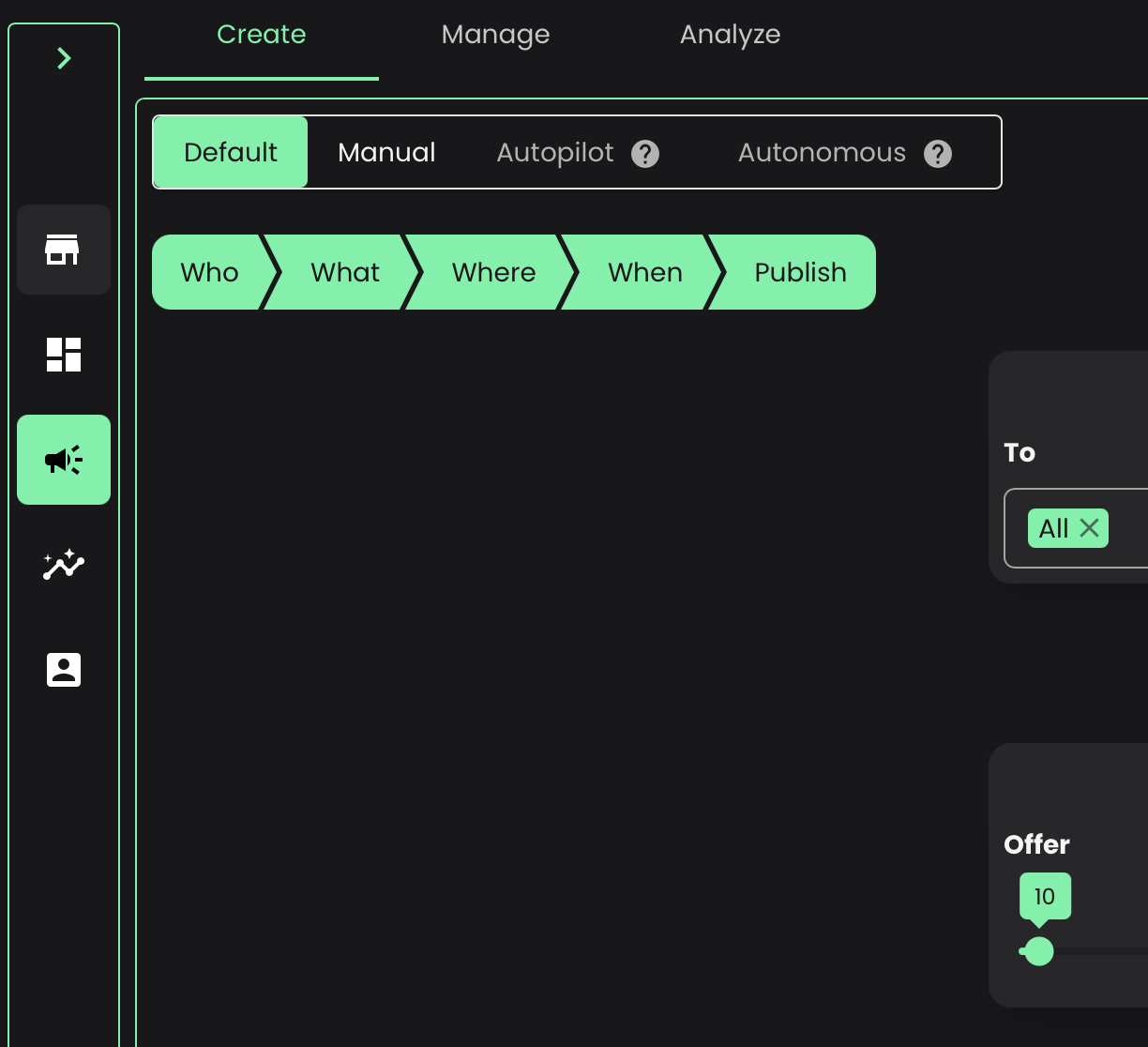 HYKE Targeting feature to increase foot traffic